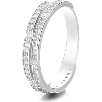 DELIS Пръстен от сребро 925, jw1345, елегантен дизайн, с родиево покритие (jw1345)