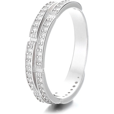 DELIS Пръстен от сребро 925, jw1345, елегантен дизайн, с родиево покритие (jw1345)