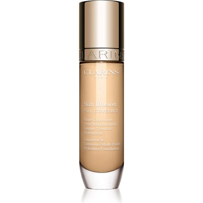 Clarins Skin Illusion Hydrating Foundation високо покривен фон дьо тен цвят 100.4N 30ml