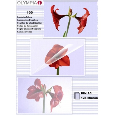 1x100 Olympia Laminating pouches DIN A5 125 micron 9177