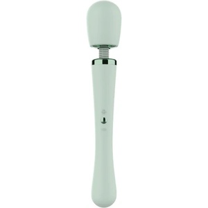 DreamToys Презаредим силиконов масажор Glam XL Wand зелен
