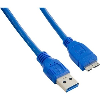 4World 08963 USB 3.0 AM- Micro BM, 1,8m, modrý