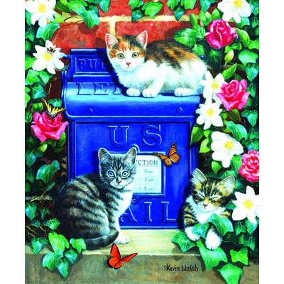 Sunsout Mail Box Kittens 1000 dielov