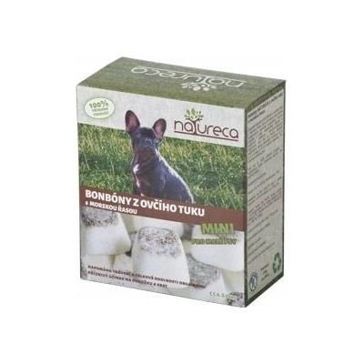 Natureca Pamlsek pro psa Bonbóny z ovčího tuku s mořskou řasou 250 g