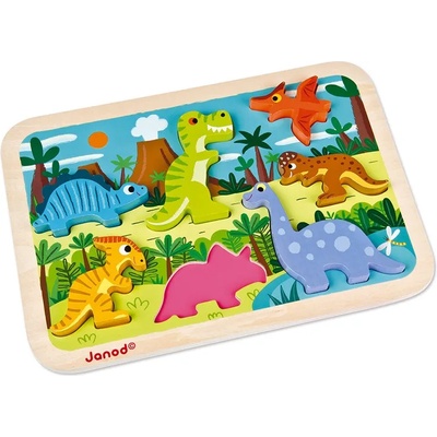 Janod 3D пъзел Janod - Динозаври (J07054)