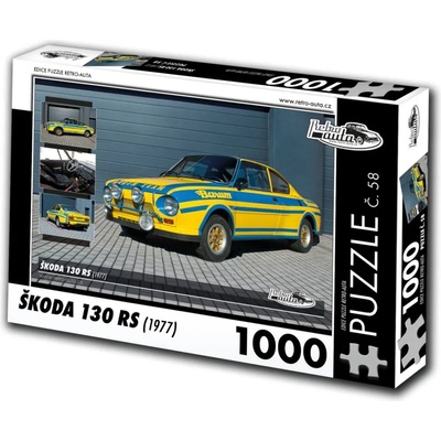 Retro cars - Puzzle Škoda 130 RS (1977) - 1 000 piese