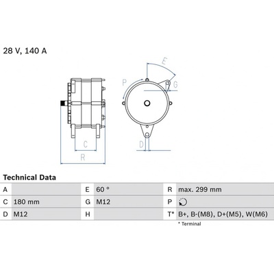 Alternátor BOSCH 0 986 047 160