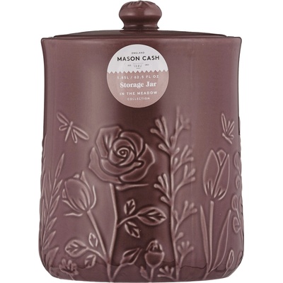 Mason Cash Kameninová dóza s víkem In the Meadow purpurová 1,85 l