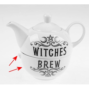 Alchemy gothic комплект за чай ALCHEMY GOTHIC - Fine Bone China - Witches Brew Hex - ПОВРЕДЕНО - MY1070