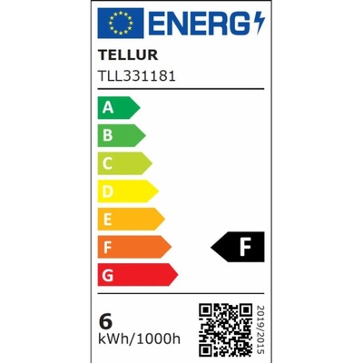 Tellur WiFi Smart LED Filament E27, 6 W, teplá bílá