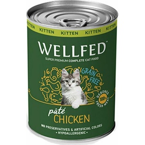 PETINTEREST Wellfed Kitten 0-12 months консерва за подрастващи котки с пилешко 400gr