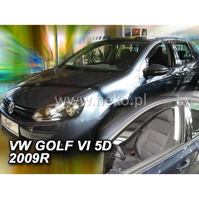 Deflektory Volkswagen Golf VI hatchback, 5-dverová 2008-2012 predné