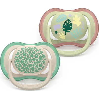 Philips Залъгалки Philips Avent Ultra Air 6-18м дизайн листа, неутрални (Ultra Air)
