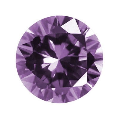 Šperky4U CZ Kubický zirkon - Amethyst, 100 ks - CZ10-1.90_100