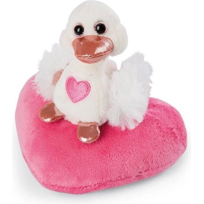 NICI плюшена Love Бяло лебед със сърце 10см, GREEN