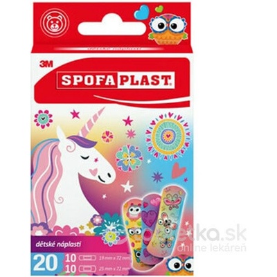 3M Spofaplast Detské náplasti 2 veľkosti (119) Dievča 20 ks
