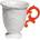 Seletti Чаша халба I-Mug оранжева (09855ARA)