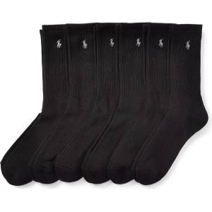 Ralph Lauren Чорапи Polo Ralph Lauren 6 Pack Crew Socks - Black