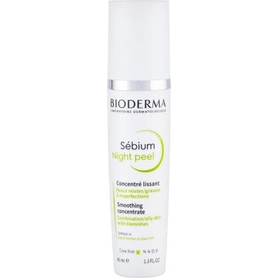 BIODERMA Sébium Night Peel изглаждащ серум за лице 40 ml за жени