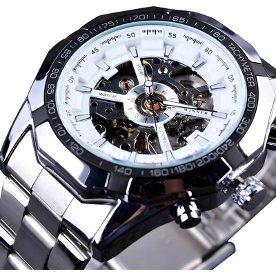 Forsining Часовник forsining to-14528 - Сребристо / Бяло kp14528 (to-14528)