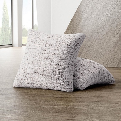 GA.I.CO decoDoma napínací potah bielastický VITTORIA smetanová povlaky na polštářky 2 ks 40 x 40 cm