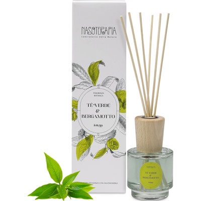 Nasoterapia aroma difuzér s tyčinkami Zelený čaj a bergamot 100 ml