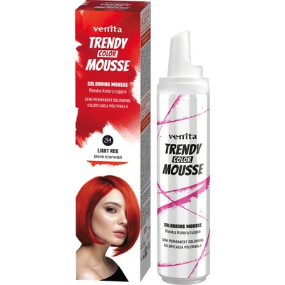 Venita Trendy Colour farebné penové tužidlo na vlasy č.34 jasná červená 75 ml