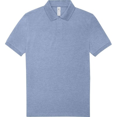 B&C My Polo 210 Piqué polo tričko modré heather