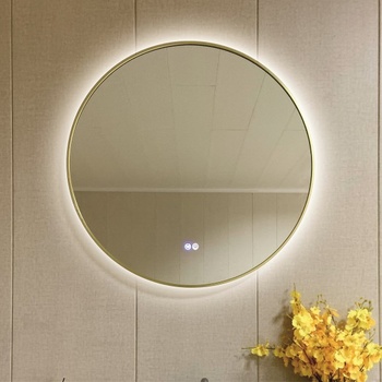 Image 1 of Inter Ceramic Огледало за баня icl 1855/80 brush light gold