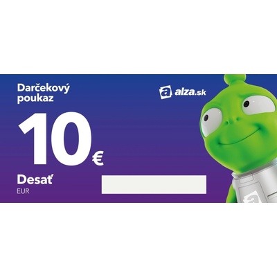 Elektronický darčekový poukaz Alza.sk na nákup tovaru v hodnote 10 €