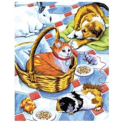 Royal & Langnickel - Творчески комплект за оцветяване по номера - Домашни любимци (CPN1)