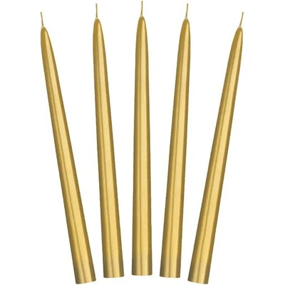 PartyDeco Konícke zlaté 24 cm 10 ks