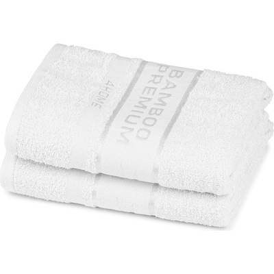 4Home Bamboo Premium uterák biela, 50 x 100 cm, sada 2 ks