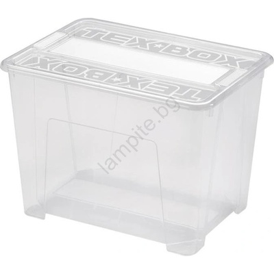 UTC Кутия за съхранение tex box 21 л прозрачна (ut0125)