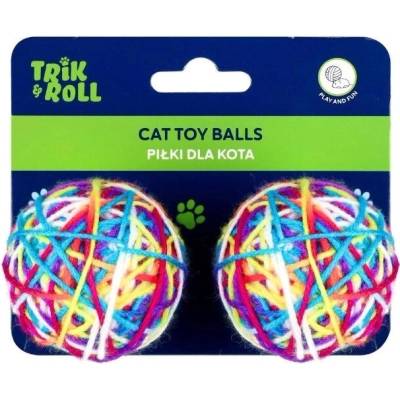 CreativeToys Loptičky z gumy a priadze 6 cm / 2 ks