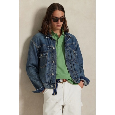 Памучна тениска с яка Polo Ralph Lauren (710680784)