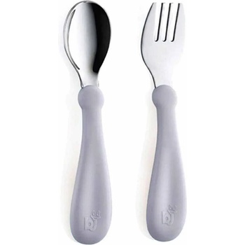 BabyJem Комплект виличка и лъжичка BabyJem - Grey (522)