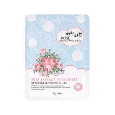 Esfolio Pure Skin Essence Mask Sheet Rose - Тъканна маска с екстракт от роза 25мл