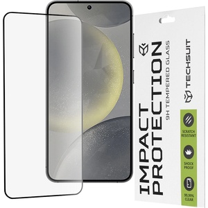Techsuit Протектор за Samsung Galaxy S24 / S25 - 111D Full Cover / Full Glue Glass - Черен