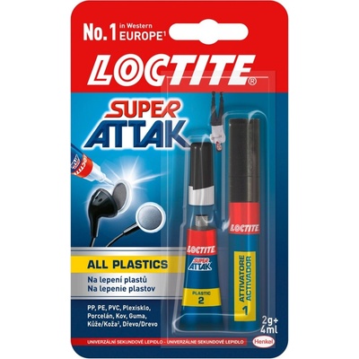 LOCTITE Super Attak All Plastics 2+4g