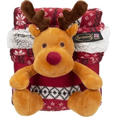 Scruffs Deka Santa Paws Blanket & Reindeer Gift