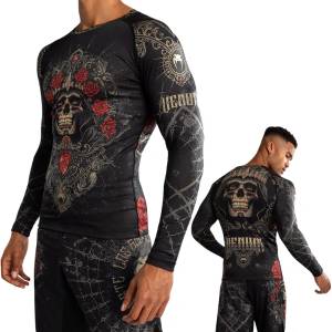 Venum | Официален Вносител за България Рашгард Venum Santa Muerte 5.0 Deep Black/Gold - M