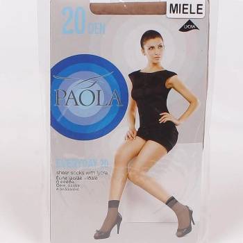 Image 1 of Стилни къси дамски чорапи в цвят miele - 20 DEN