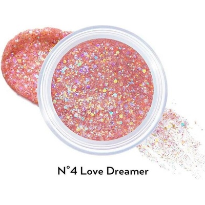 Unleashia Get Loose Glitter Gel gelové třpytky na obličej a tělo 4 Love Dreamer 4 g