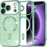 Techsuit Калъф Techsuit Luxury Glitter MagSafe - iPhone 18 Pro / iPhone 17 Pro - Зелен (KF2366204)