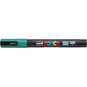 uni Декоративен маркер, 0, 9-1, 3 мм, UNI "Posca PC-3M", изумруденозелен 284752000 (284752000)