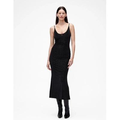 Gap Zamatové šaty Studio by Zac Posen čierna