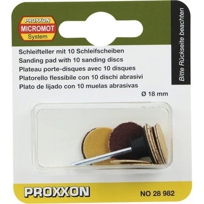 Brúsne kotúče Proxxon Ø 18 mm, K120, K 150, 10 ks, 28982