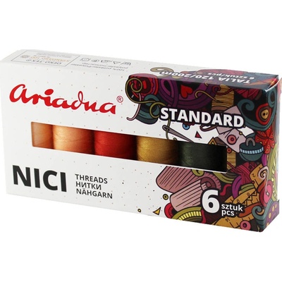 Ariadna Zostava nití Standard Autumn Talia 120/200 m - 6 farieb (jeseň)