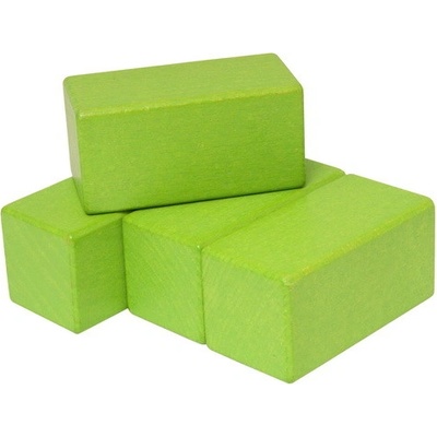 DrKO dřevěný hranol 8 x 4 x 4 cm 1ks zelená světlá